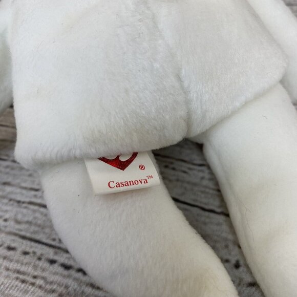 Beanie Babies TY Valentina & Casanova Valentine Day Love Heart Teddy Bears Toy * - Picture 11 of 15
